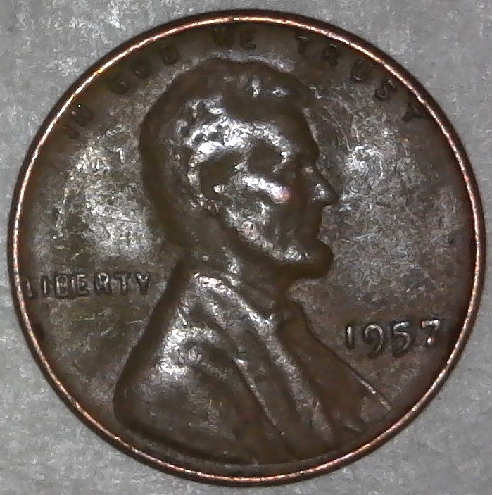 1957-P-Lincoln-Wheat-Cent-With-Huge-